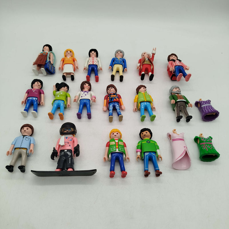 Playmobil Bundle Erwachsene Set von 16 Figuren & Kleidung