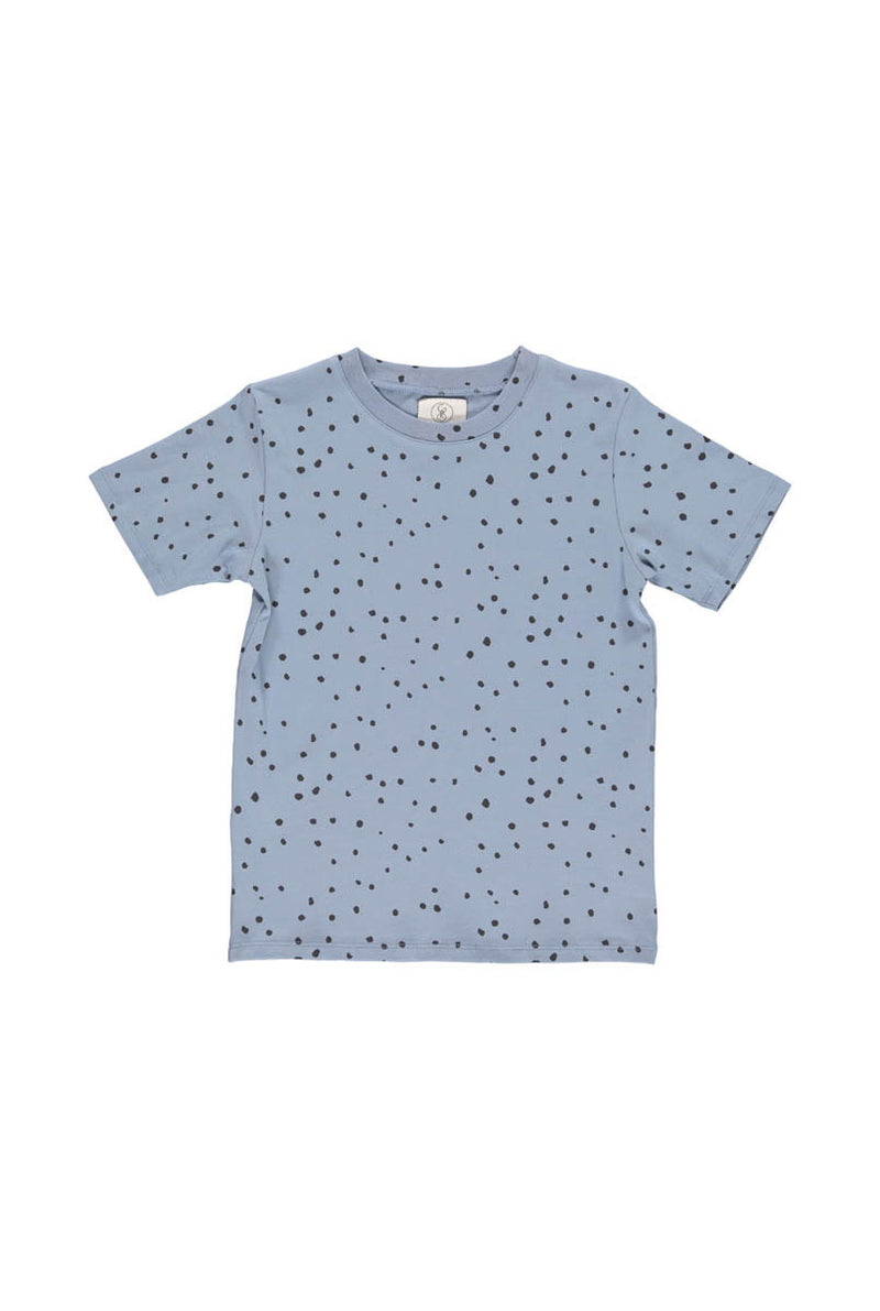 Shirt mit Punkten hellblau