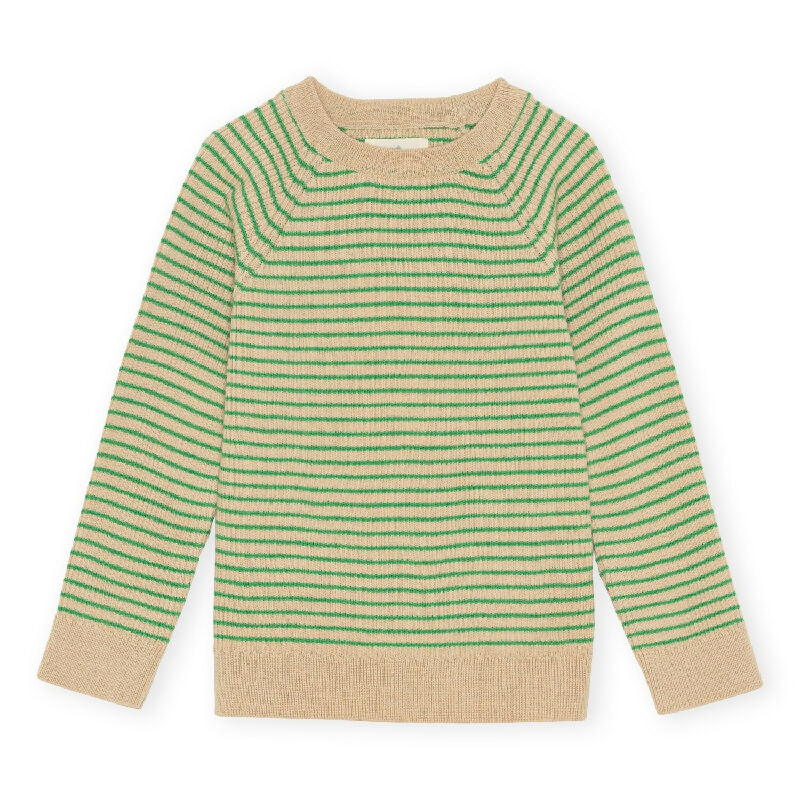 Konges Slojd Meo Blouse knit stripe grün