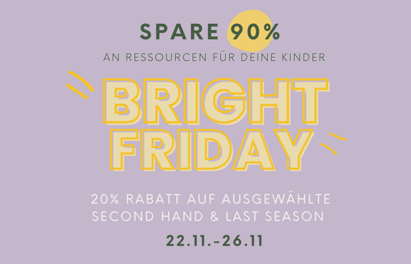 Bright Friday statt Black Friday gegen den Überkonsum