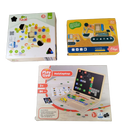 Ohye Bundle Montessori Set von 3 Holzlaptop, Schraubbrett & Lernspiel