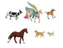 Schleich Tiere Bundle 6 Teile Tierfiguren Pferd Kuh Hund Pegasus