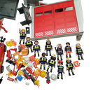 Playmobil Bundle Feuerwehr-Station Set Helikopter