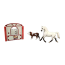 Schleich Tiere Bundle Bauernhof Pferdebox DUSTY 3 Teile Pferd & Kalb