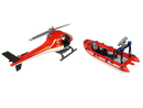 Playmobil Feuerwehr-Hubschrauber mit Schlauchboot & Zubehör Spielset