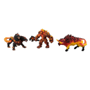 Schleich Bundle Lava-Monster, Höllenhund & Feuerstier 3 Teile Figuren