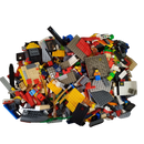 Konvolut LEGO ca. 1,2 kg Klemmbausteine & Minifiguren