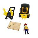 Playmobil Gabelstapler mit Fracht Fahrzeug