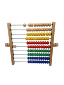 Bruder Holz-Abakus 10 Reihen Lernspiel & Rechenschieber Montessori
