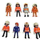 Playmobil Bundle Einsatzkräfte & Bauarbeiter Set von 9 Figuren