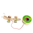 Hape Nachzieh-Schnecke Sortiertrommel Holz Motorikspiel