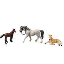 Schleich Tiere Bundle Pferde & Ponys Mustang & Fohlen 6 Teile Figuren