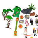 Playmobil Bundle 21x Figuren & Zubehör mit Landschaftsteilen