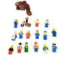 LEGO Bundle Figuren Motorrad Gorilla