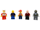 LEGO Bundle Rennfahrer & Bauarbeiter Set von 5 Minifiguren
