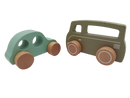 Bundle Holz 7127 Set von 2 Holz-Bus & Fahrzeug