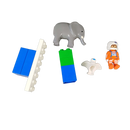 LEGO Bundle Kleinkind großes Set Bausteine, Tiere & Auto mit Figur
