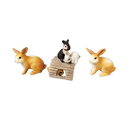 Schleich Tiere Bundle 44 Teile Hunde & Kaninchen Figuren & Zubehör