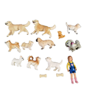 Schleich Tiere Bundle 44 Teile Hunde & Kaninchen Figuren & Zubehör