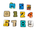 Giga Bundle Lernspiel großes Set Verwandelbare Zahlen & Karten