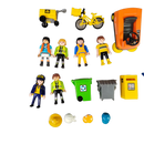 Playmobil Bundle City Life Kehrmaschine großes Set & Mülltonnen