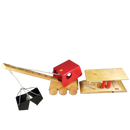 Heros Bundle Holzspielzeug Set von 2 Kranwagen & Waschanlage
