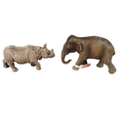 Schleich Tiere Bundle 3x Elefant Nilpferd Nashorn
