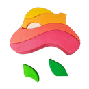 Goki Waldorf Holz Stapelspiel Regenbogen Bausteine