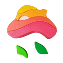 Goki Waldorf Holz Stapelspiel Regenbogen Bausteine