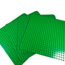 LEGO Bundle 4x Bauplatten grün quadratisch, abgerundete Ecken