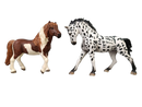 Schleich Tiere Bundle Pferde & Reiter, großes Set Zaun & Sattel