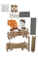 Schleich Bundle Reiterhof Zubehör: Zäune, Tore & Hindernisse