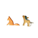 Ostheimer Bundle Set von 2 Fuchs & Kalb Figuren