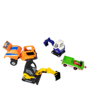 LENA Bundle Baustelle & THW Set von 4 Bagger Autos Neuwertig