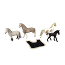 Schleich Bundle 4x Pferde Figuren mit Satteldecke