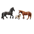 Schleich Tiere Bundle Pferde Palomino Foal & Friesian Horse Figuren