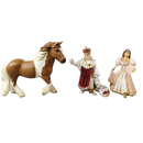 Schleich Tiere Bundle 7 Teile Pferde & Figuren