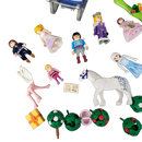 Playmobil Bundle Feen Figuren Pferd Schlitten