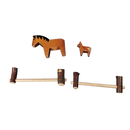 Ostheimer Bundle Pferd & Fohlen Set von 4 mit Zaun