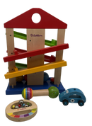 Eichhorn Bundle Kugelbahn Holz Baby Set von 4 Rasseln & Auto