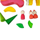 Goki Bundle Holzbausteine & Figuren Regenbogen