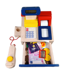 Bruder Holz Spielkasse Kaufladen mit Scanner & Rechner