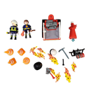 Playmobil Bundle Feuerwehr großes Set Löschroboter & Figuren