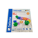 Selecta Spiel Fädelraupe 63005 Fädelspiel aus Holz