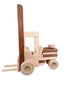 Goki Gabelstapler aus Holz Baufahrzeug