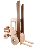 Goki Gabelstapler aus Holz Baufahrzeug