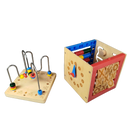 Motorikwürfel 5-in-1 Holz Lernspiel