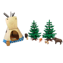 Playmobil Bundle Western & Waldtiere Tipi Set Pferd & Esel