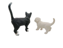 Schleich Tiere Bundle Hunde & Katzen Collie Pudel 5 Teile Tierfiguren