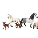 Schleich Tiere Bundle 4 Teile Tierfiguren: Pferd, Rehkitz, Lamm